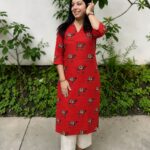 Camel Kurti red