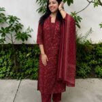 Misty Maroon Suit