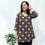 Soft loom short kurti