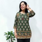 Vanya green short kurti