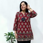 Vanya maroon short kurti